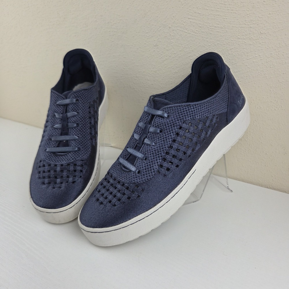 Jambu Lilac Navy‎ Blue/White Relax Foam Mesh Slip On Sneakers Women's Size 8 M